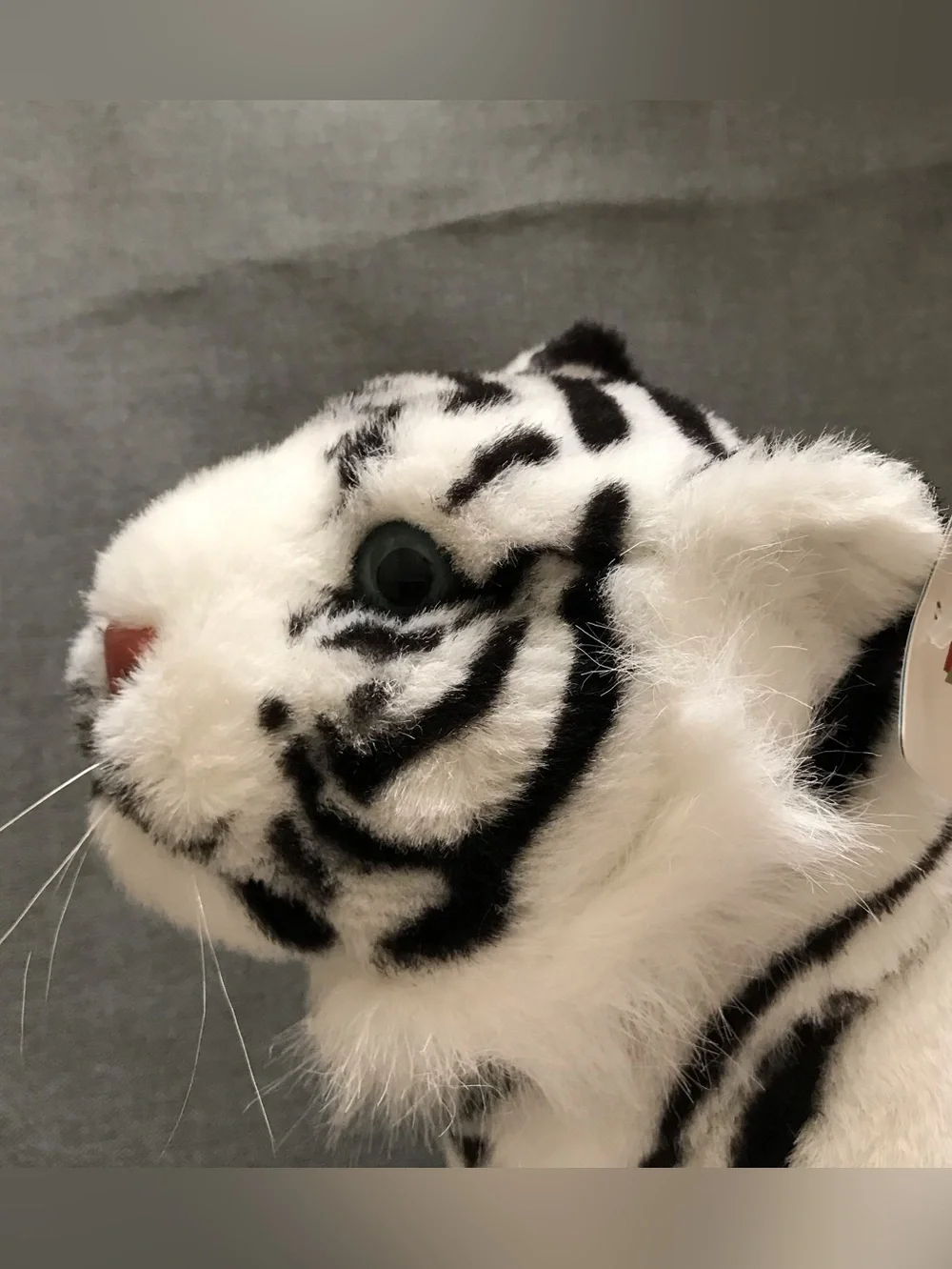 Six Flags Park Plush White Tiger Stuffed Animal Toy